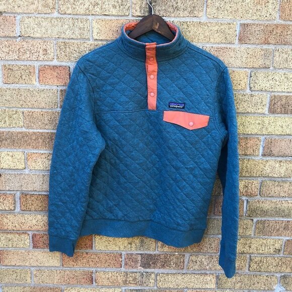 Patagonia Organic Cotton Quilted Snap T Pullover Small - Picture 1 of 4